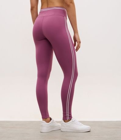 Pantalón Legging Deportiva en Microfibra con Detalles Contrastantes 4