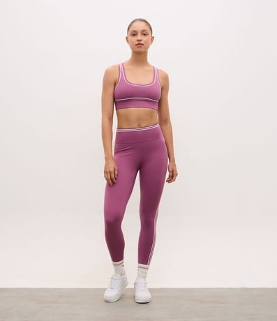 Top Deportivo Nadador en Microfibra con Frisos Contrastantes y Copa Desmontable 2