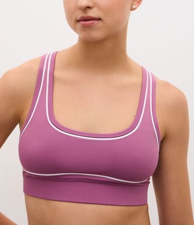 Top Deportivo Nadador en Microfibra con Frisos Contrastantes y Copa Desmontable 3