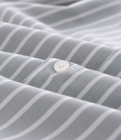 Camisa Regular con Fibra de Bambú y Rayas Hilo Teñido 6