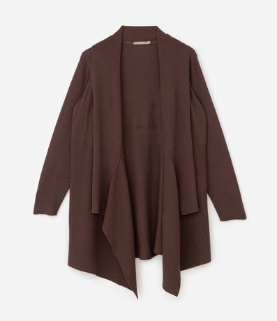 Cardigan Alargado en Punto con Puntas Curve & Plus Size