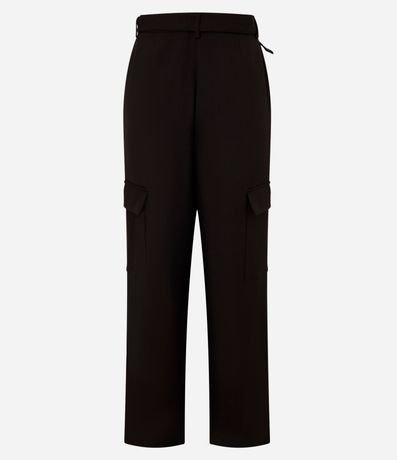 Pantalón de Sastrería con Cinturón y Bolsillos Cargo 5