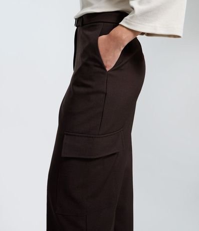 Pantalón de Sastrería con Cinturón y Bolsillos Cargo 3