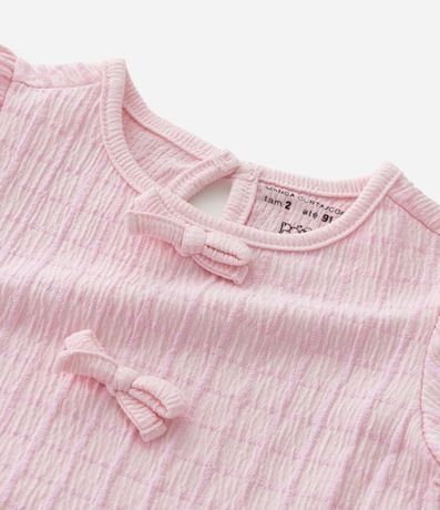 Conjunto Infantil Texturizado con Batita y Short con Bolsillos - Talle 1 a 6 Años 9