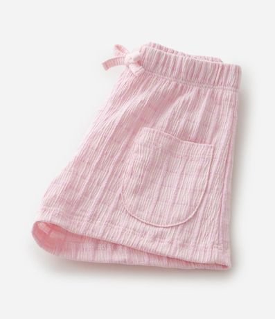 Conjunto Infantil Texturizado con Batita y Short con Bolsillos - Talle 1 a 6 Años 11