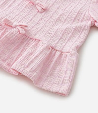 Conjunto Infantil Texturizado con Batita y Short con Bolsillos - Talle 1 a 6 Años 7