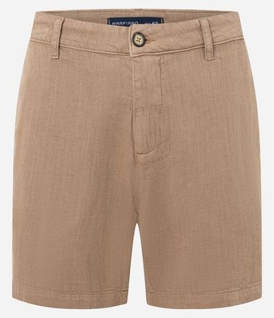 Bermuda en Sarga con Bolsillo Único en la Espalda 5