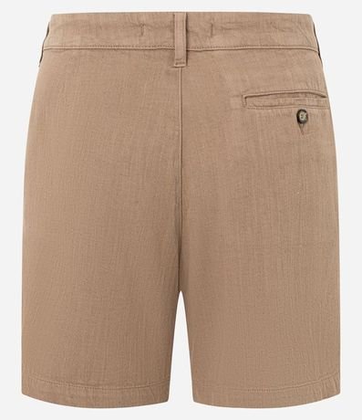 Bermuda en Sarga con Bolsillo Único en la Espalda 6