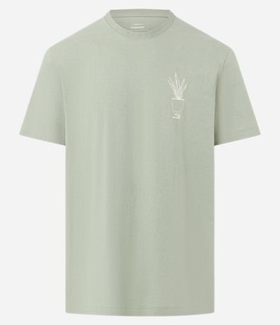 Remera Comfort en Algodón con Estampa Lettering Espada de São Jorge 5