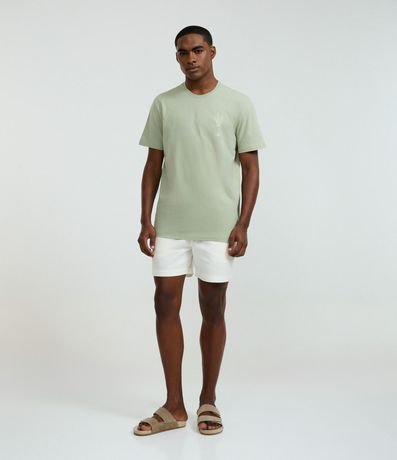 Remera Comfort en Algodón con Estampa Lettering Espada de São Jorge 2