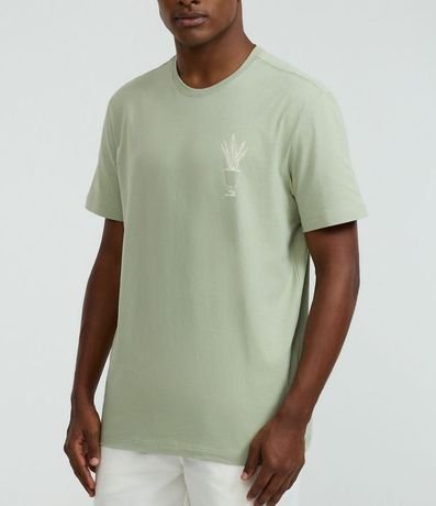 Remera Comfort en Algodón con Estampa Lettering Espada de São Jorge 3