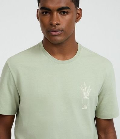 Remera Comfort en Algodón con Estampa Lettering Espada de São Jorge 4