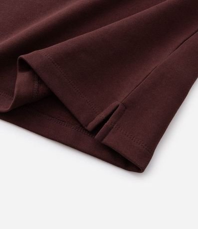 Saco Algodón con Cuello Polo Estampa Bloque de Color 6