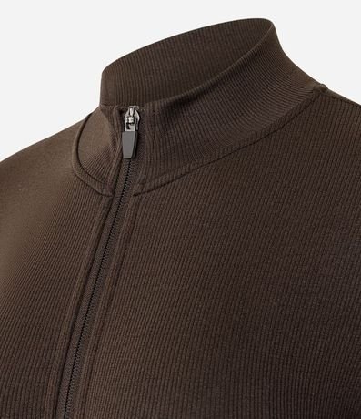 Campera Deportiva Seamless con Cuello Alto 2