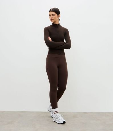 Campera Deportiva Seamless con Cuello Alto 2