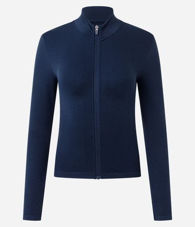 Campera Deportiva Seamless con Cuello Alto 3