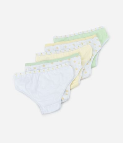 Kit 05 Bombachas Infantiles con Estampa de Limón - Talle 4 a 14 años 2