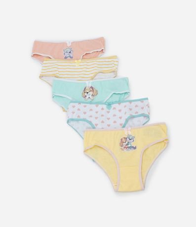 Kit 05 Bombachas Infantiles con Estampa Paw Patrol - Talle 2 a 8 años