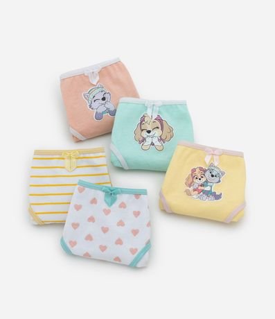 Kit 05 Bombachas Infantiles con Estampa Paw Patrol - Talle 2 a 8 años 3