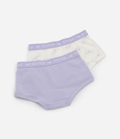 Kit 02 Bombachas Boxer con Estampa de Stitch – Talle 4 a 14 años 2