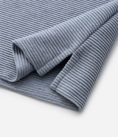 Remera Regular en Algodón con Textura Horizontal 4