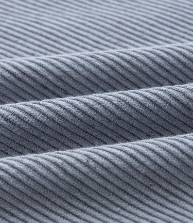 Remera Regular en Algodón con Textura Horizontal 5