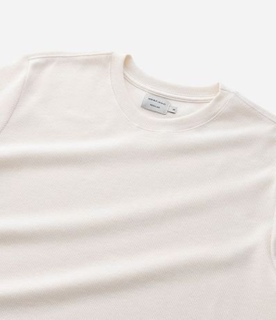 Remera Regular en Algodón con Textura 4