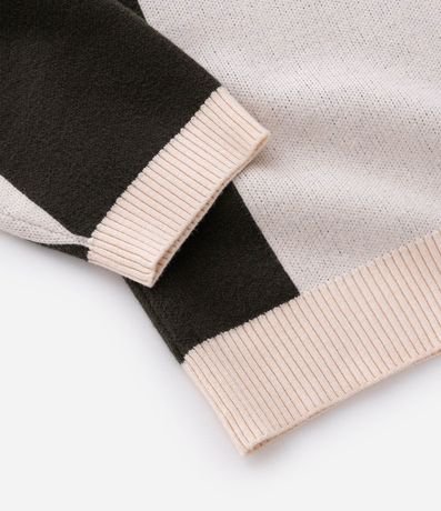 Suéter en Punto con Cuello Polo y Lettering en el Pecho 5