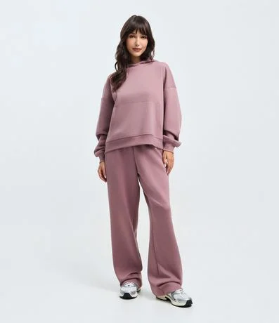 Buzo Cerrado en Algodón con Felpa y Bolsillo Canguro 2