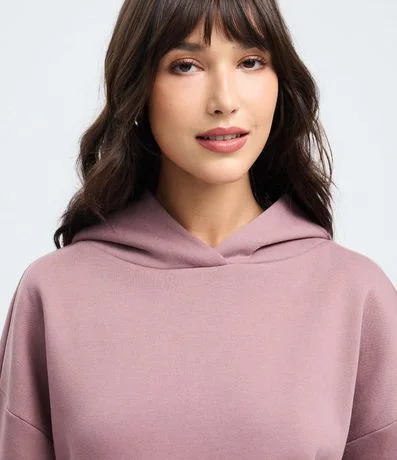 Buzo Cerrado en Algodón con Felpa y Bolsillo Canguro 5