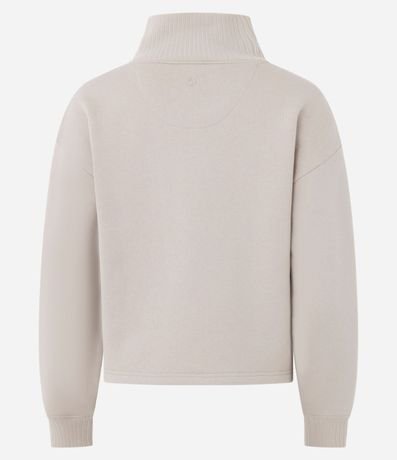 Buzo Boxy Deportivo con Cuello y Puños Canelados 2