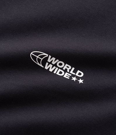 Buzo Boxy con Cremallera en Microfibra con Lettering en el Pecho y Raya en las Mangas 7