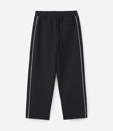 Pantalón en Algodón con Felpa Liso y Raya en los Laterales 2