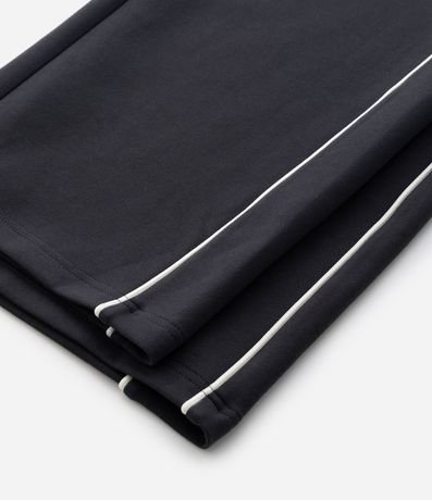 Pantalón en Algodón con Felpa Liso y Raya en los Laterales 4