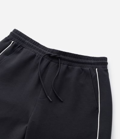 Pantalón en Algodón con Felpa Liso y Raya en los Laterales 5