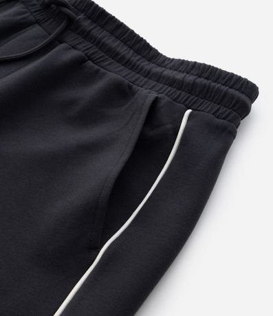 Pantalón en Algodón con Felpa Liso y Raya en los Laterales 6