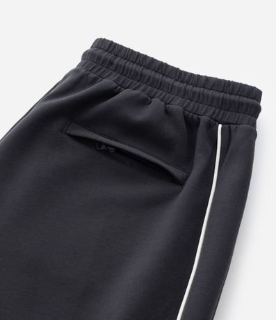 Pantalón en Algodón con Felpa Liso y Raya en los Laterales 7