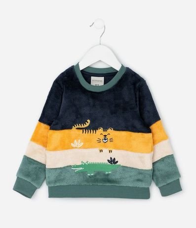 Pijama Infantil con Estampado Animales y Bloques de Colores – Talle 1 a 4 años 2
