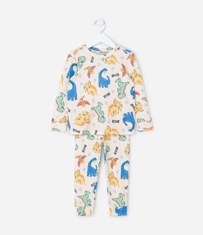 Pijama Infantil con Estampa de Dinosaurios – Talle 2 a 6 años