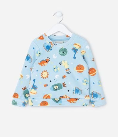 Pijama Infantil Largo con Estampa de Planetas que Brilla en la Oscuridad – Talle 2 a 8 años 2