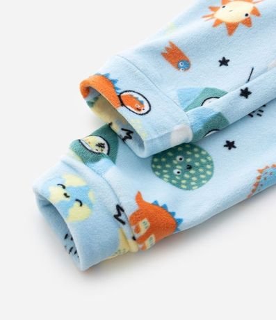 Pijama Infantil Largo con Estampa de Planetas que Brilla en la Oscuridad – Talle 2 a 8 años 6