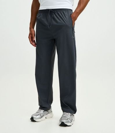 Pantalón Recto Deportivo en Tejido Tecnológico con Regulador en el Ruedo 2