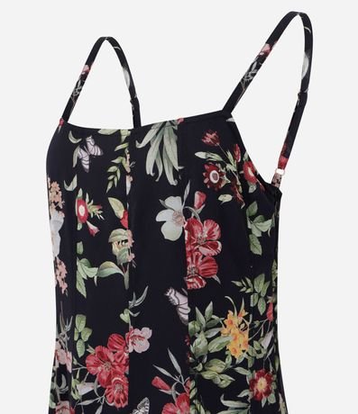 Vestido Long Midi en Chiffon Floral 7