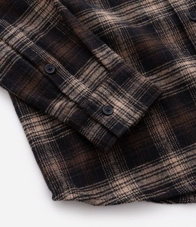 Camisa Manga Larga en Franela de Cuadros 4