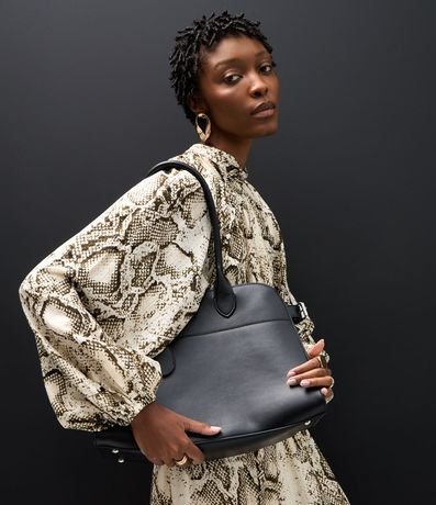 Blusa en Liocel con Manga Abullonada y Estampado Animal Print 5