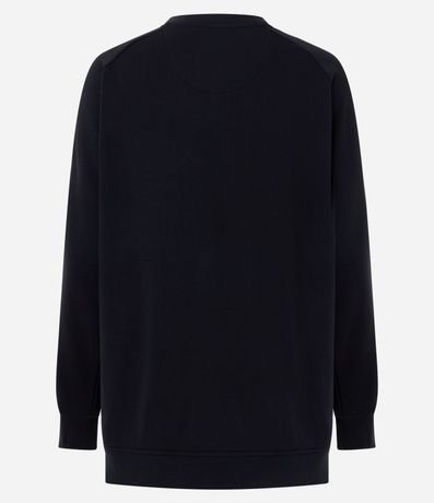Saco Cerrado Oversized Deportivo en Algodón con Encaje Lateral 6