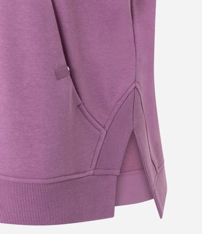 Saco Cerrado Oversized Deportivo en Algodón con Encaje Lateral 8