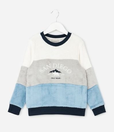 Pijama Infantil en Fleece Estampa de San Diego - Talle 5 a 16 años 2