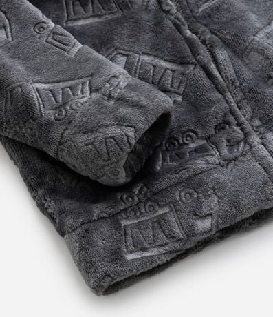 Saco Infantil con Capucha y Estampada Camiones en Relieve – Talle 1 a 6 años 6