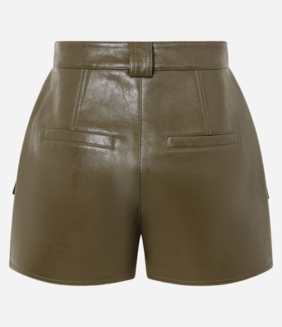 Short Pollera Corto en PU con Bolsillos Delanteros 6